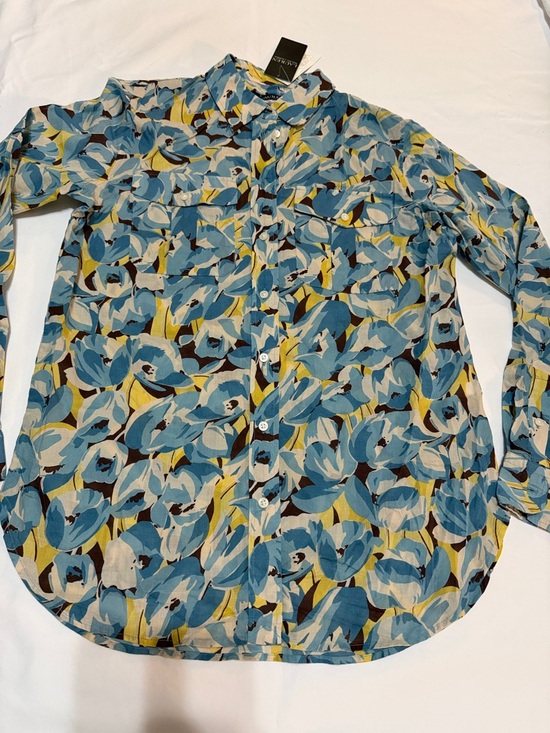 Ralph Lauren Tops - Lauren Ralph Lauren Women's Blue Floral Shirt Cotton size S NWT